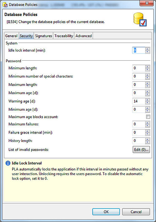 Database Policies