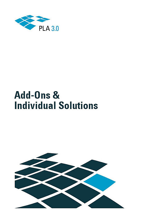 Screenshot PLA 3.0 Brochure Add-ons & individual solutions
