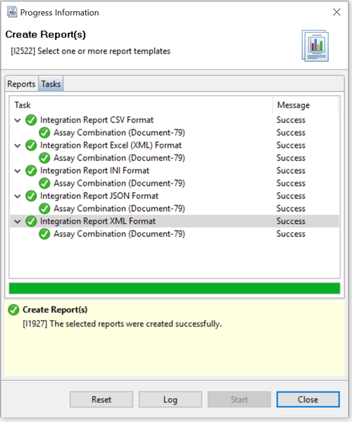 Creating a report for Combination of Assay Results