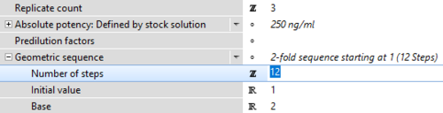 PLA 3.0 Biological Assay Package - Dose sequence