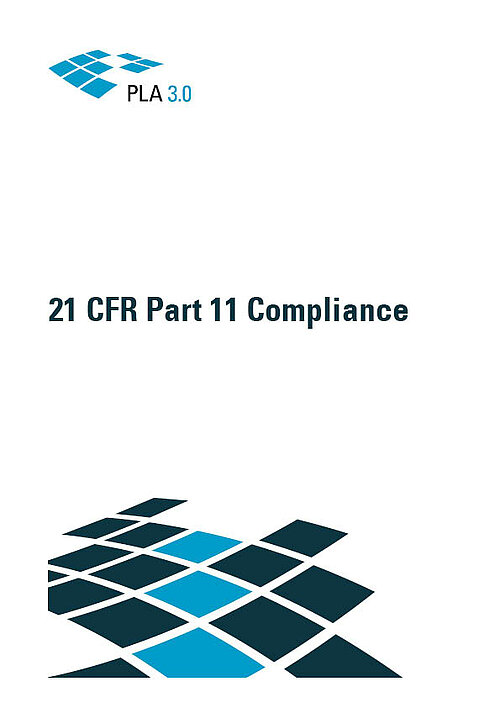 Screenshot PLA 3.0 Brochure 21 CFR Part 11